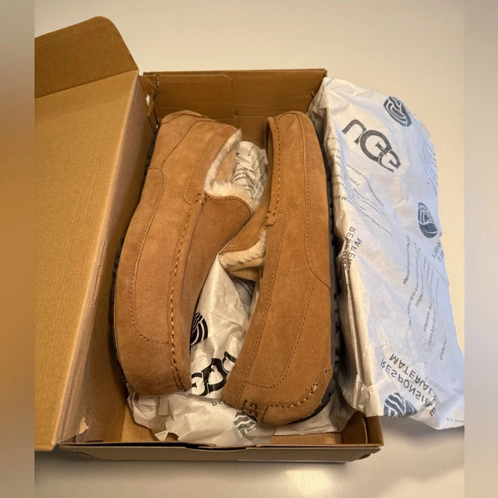 UGG - Men’s Ascot Slipper in Chestnut - US 12 - Picture 3 of 15